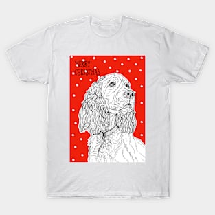 Spaniel Christmas Greeting T-Shirt